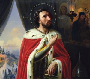 Alejandro Nevski, Duque de Novgorod, Gran Duque de Vladímir de Vasili Kuzmich Shebuev
